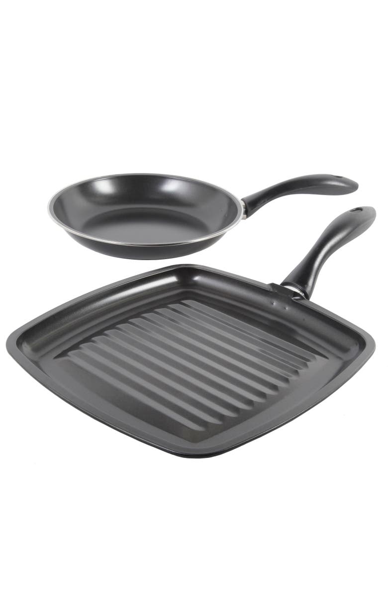 Gibson Westleton 2 piece Cookware Set Black, Main, color, Black
