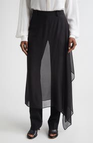 Michael Kors Collection Veiled Stretch Virgin Wool Trousers