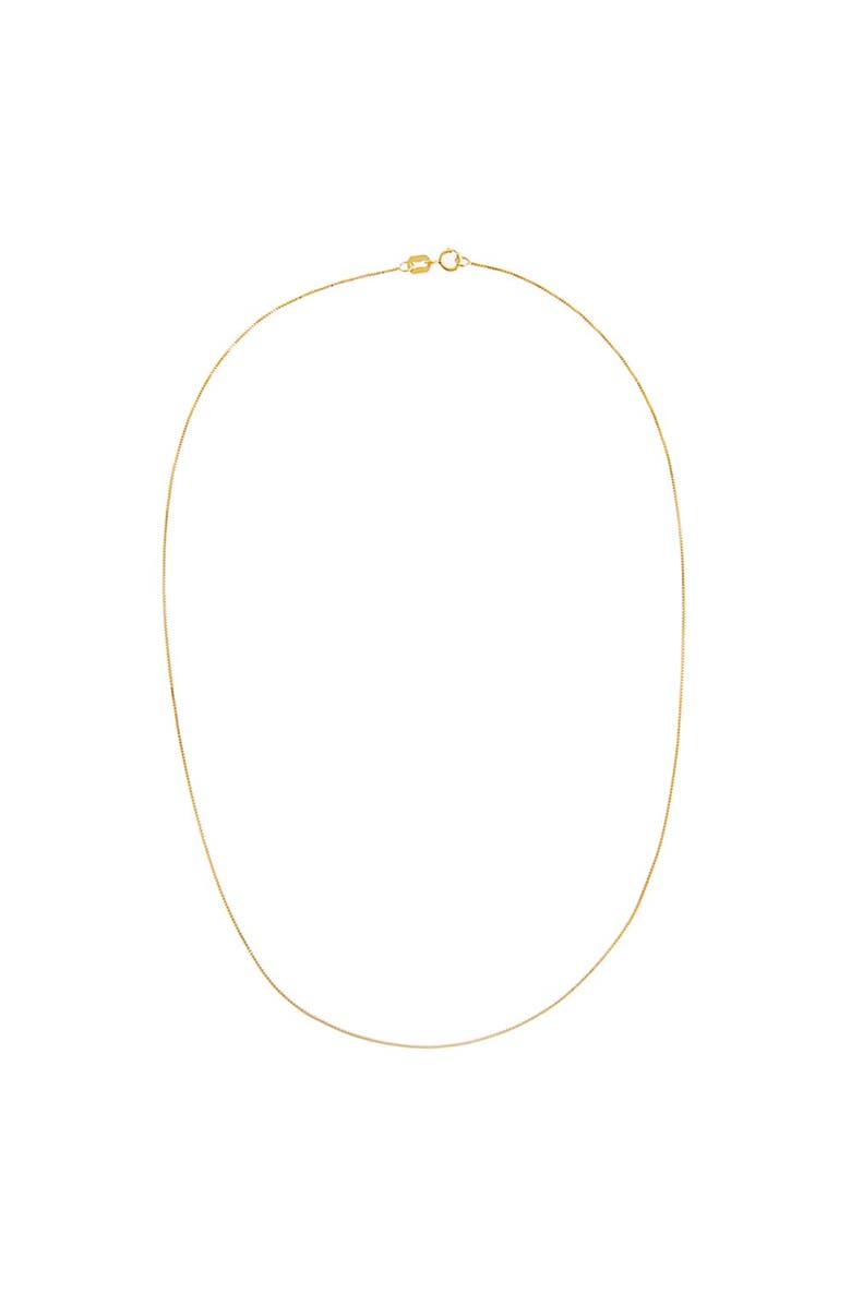 BY ADINA EDEN Box Chain Necklace 14K, Alternate, color, 14K Gold - 18 Inch
