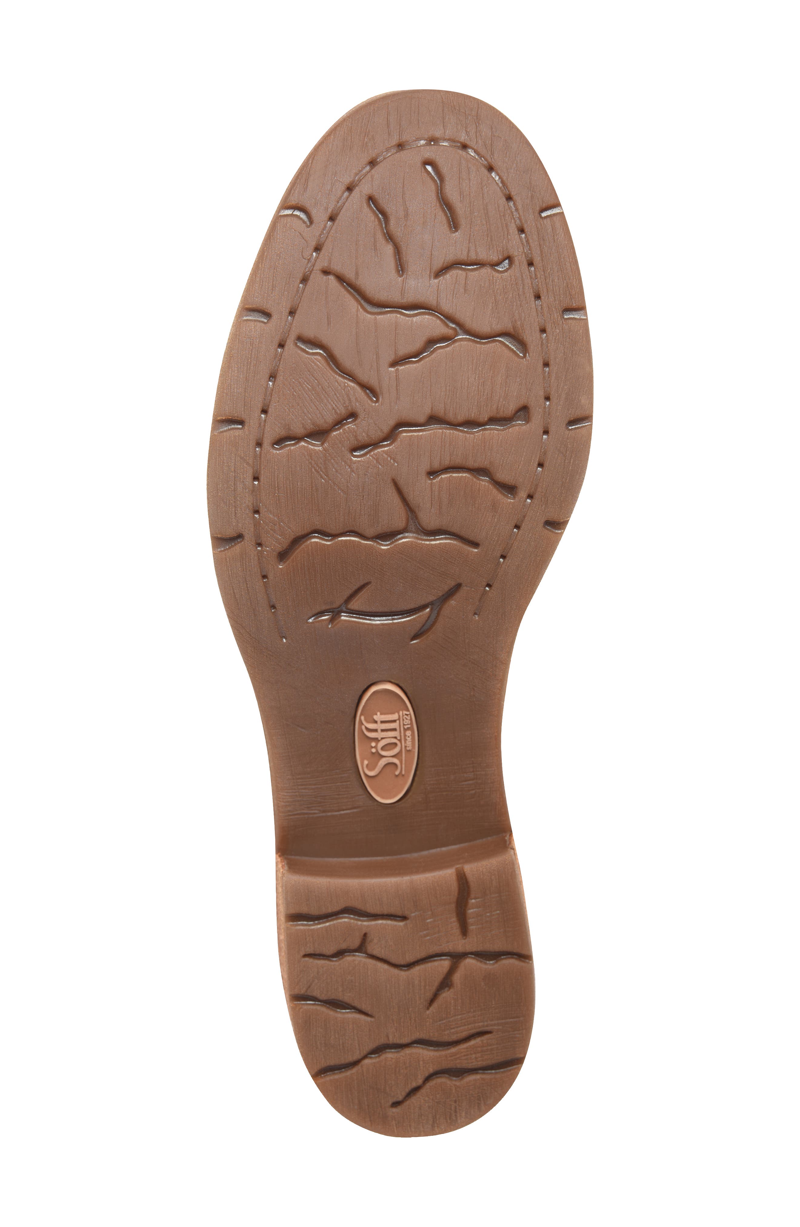 Söfft Beckie Ruched Bootie, Alternate, color, Luggage