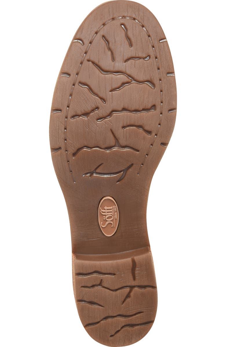 Söfft Beckie Ruched Bootie, Alternate, color, Luggage