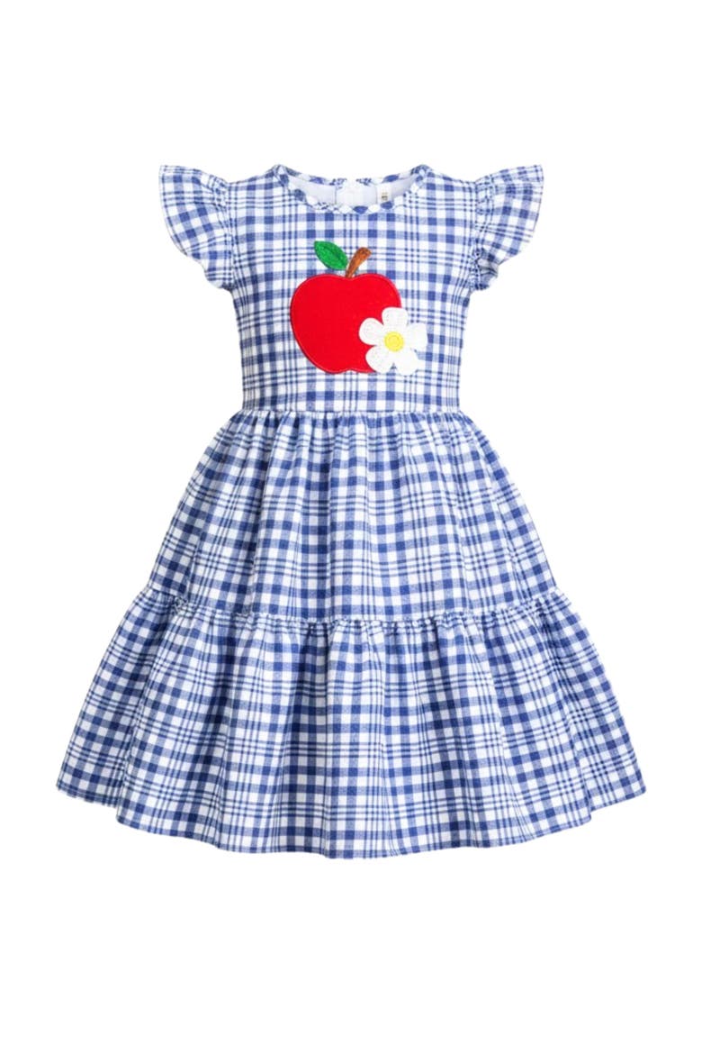 Apple of My Class Gingham Dress, Main, color, Blue