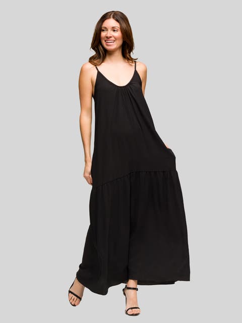 Lightweight Spaghetti Strap Pocket Maxi Dress