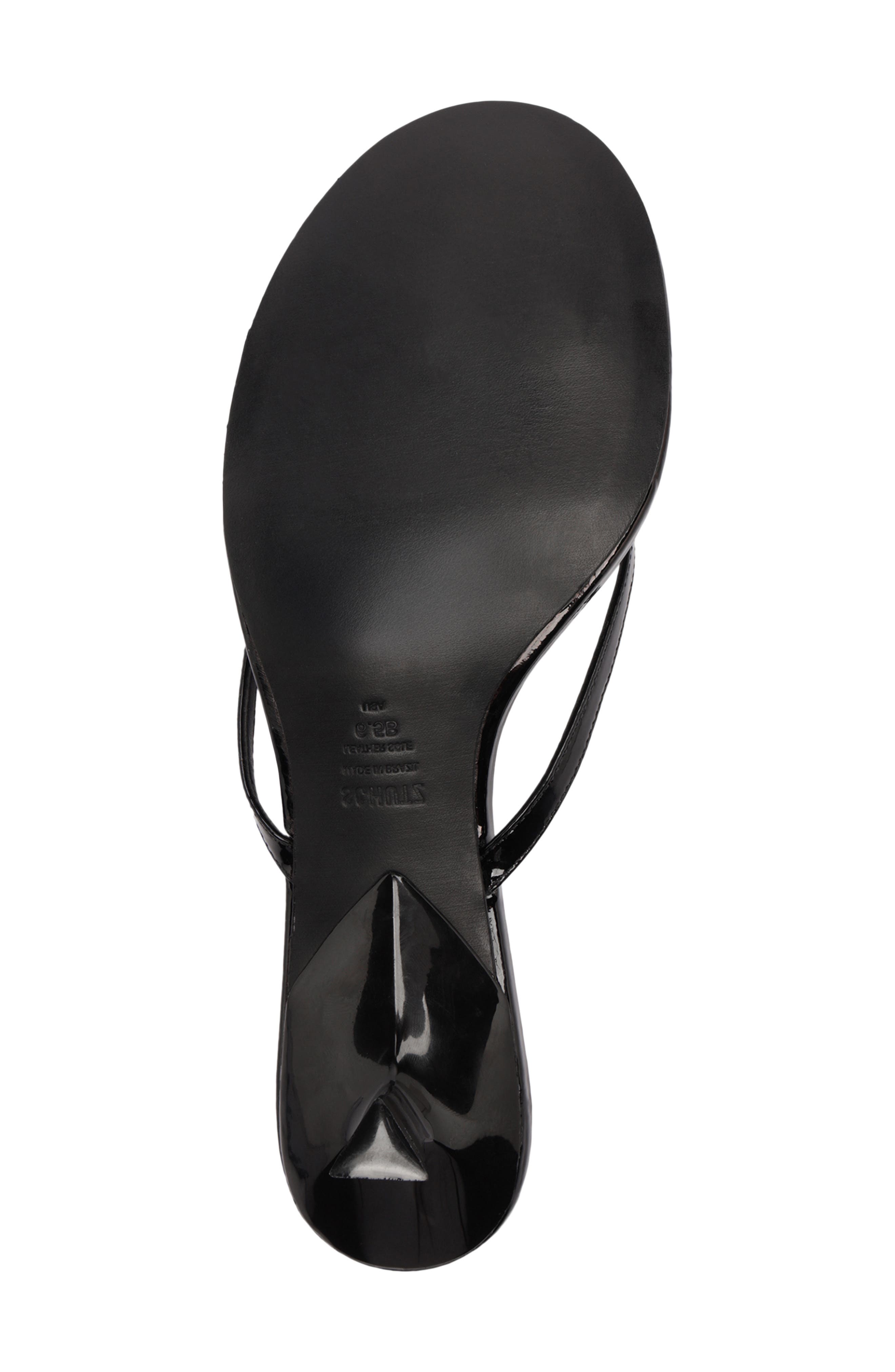 Schutz Carolyn Kitten Heel Sandal, Alternate, color, Black Patent