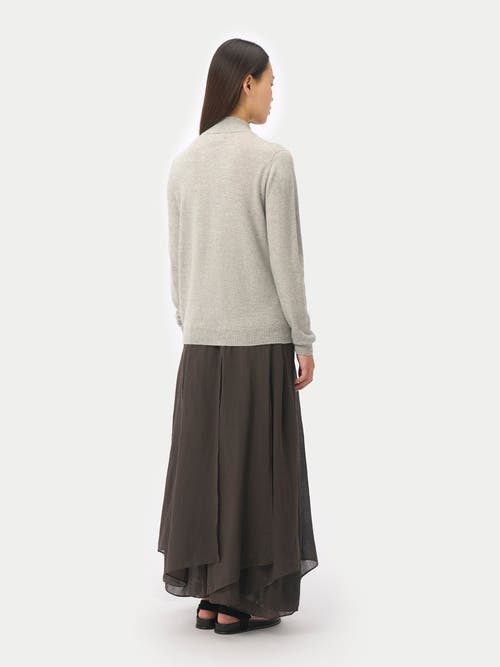 Gobi Cashmere Full-zip Cashmere Cardigan In Gray