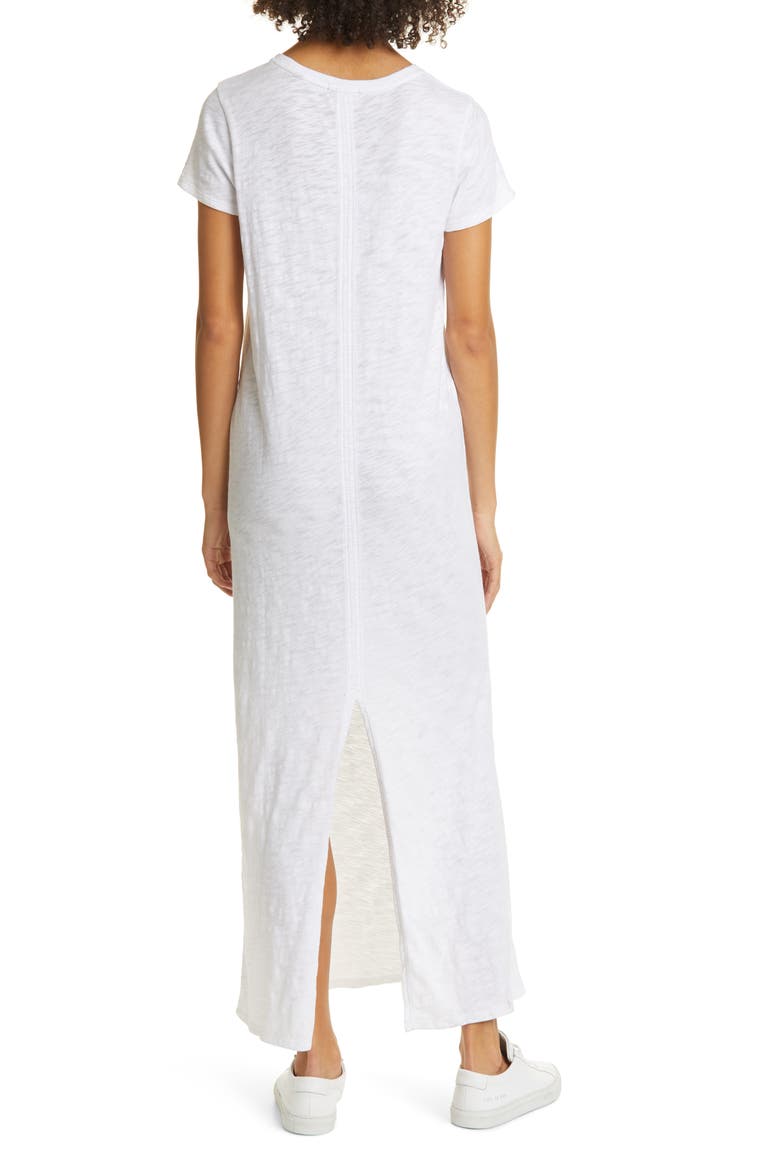 Maxi T-Shirt Dress, Alternate, color, CHALK