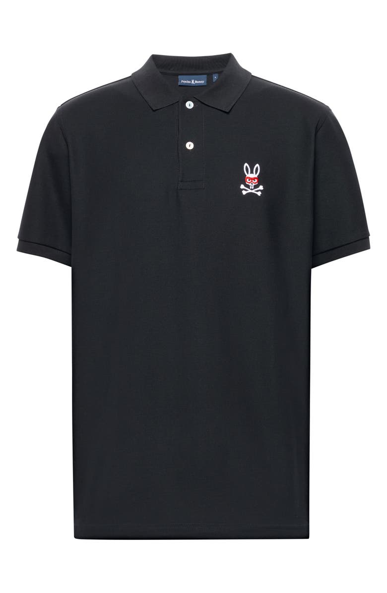 Psycho Bunny Mischief Classic Fit Piqué Polo, Alternate, color, Black