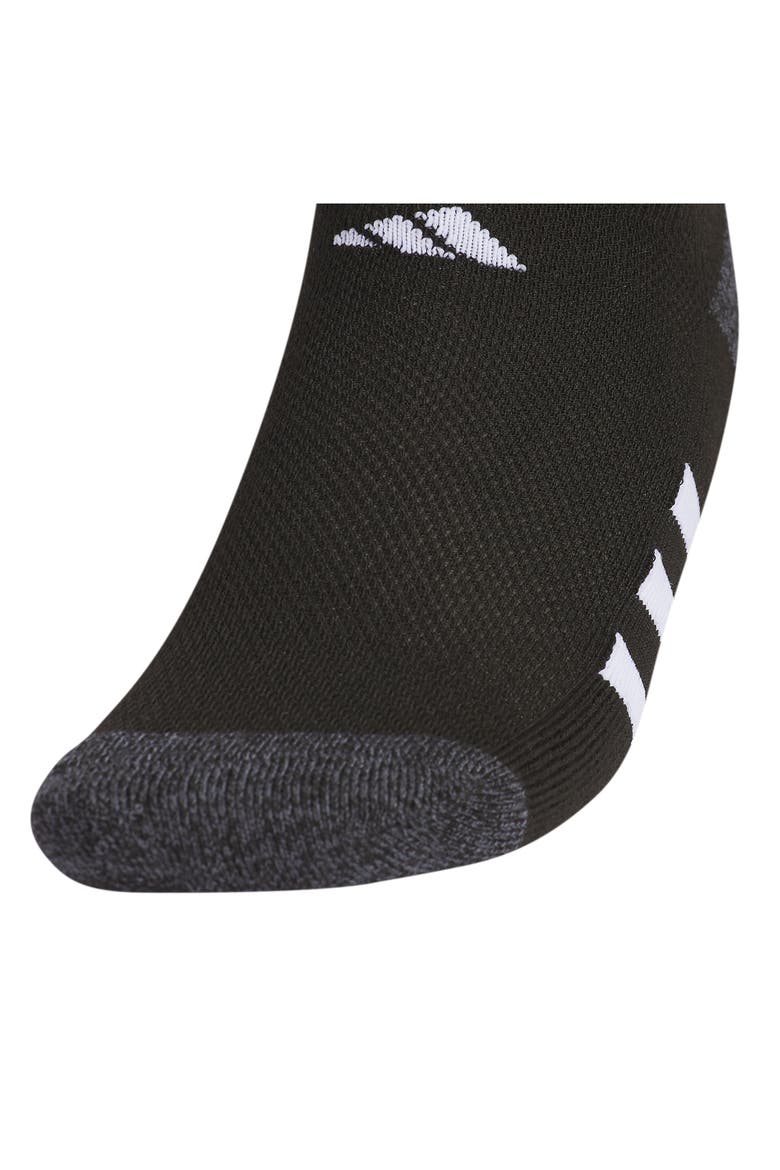 Kids' Athletic Cushioned No Show Socks - Pack of 6, Alternate, color, BLACK/ ONIX GREY/ WHITE