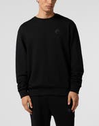 PLEIN SPORT Fleece Round Neck Sweatshirt 3D Tiger Men