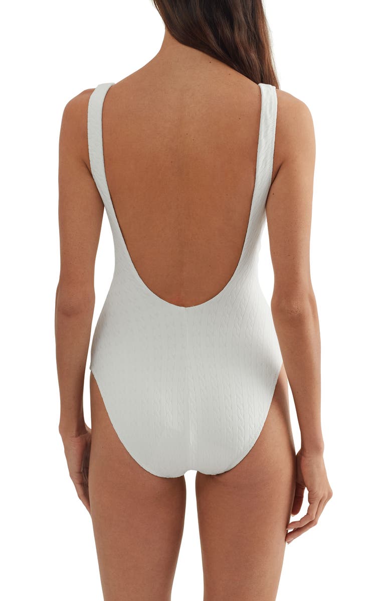 Polo Ralph Lauren Martinique One-Piece Swimsuit, Alternate, color, White