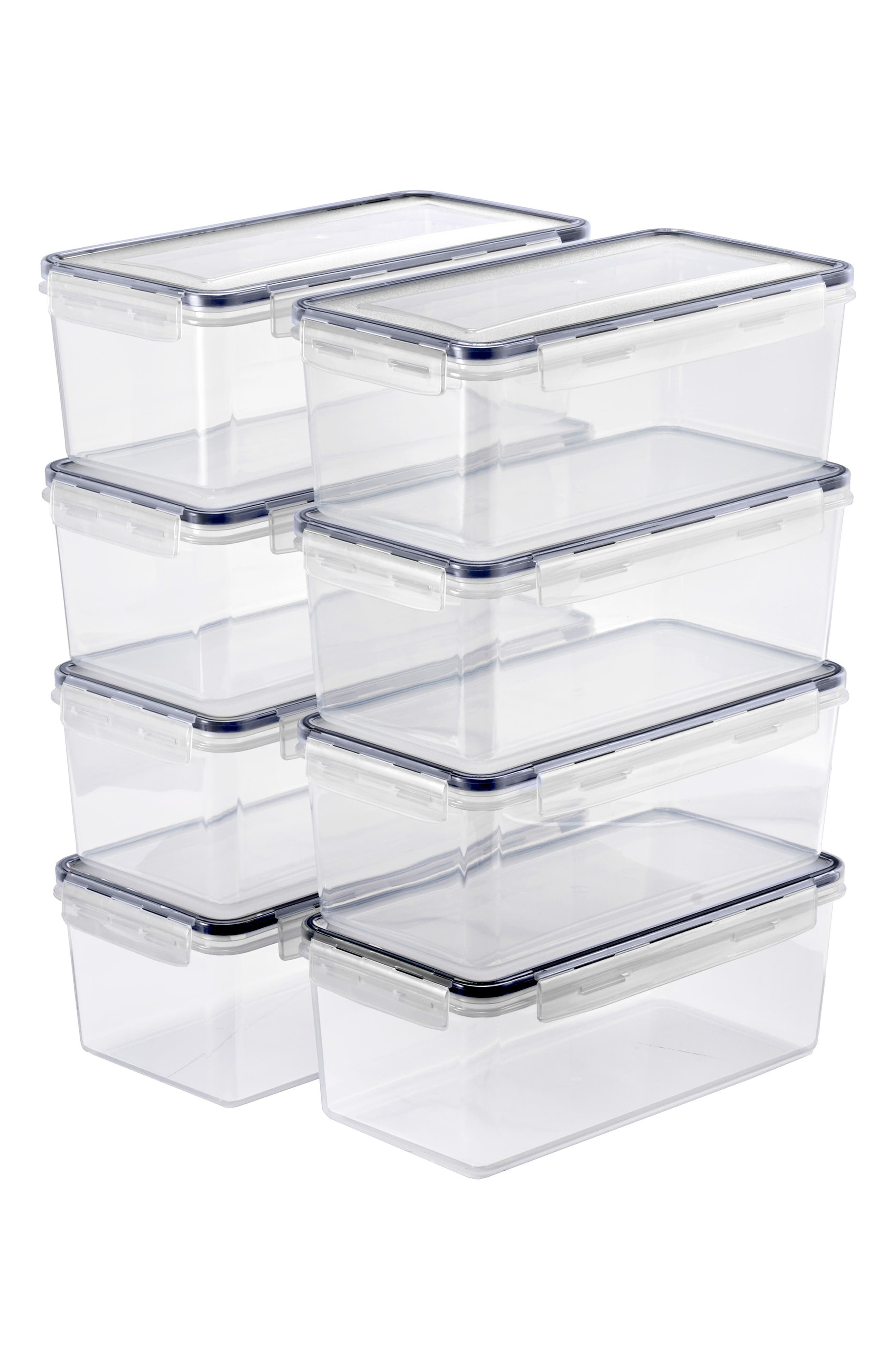 Set of 8 Airtight Food Storage Containers