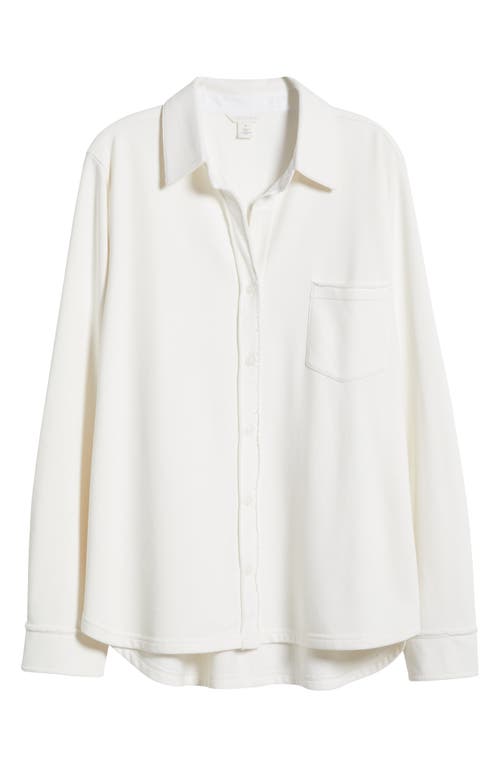 Caslonr Caslon(r) French Terry Button-up Shirt