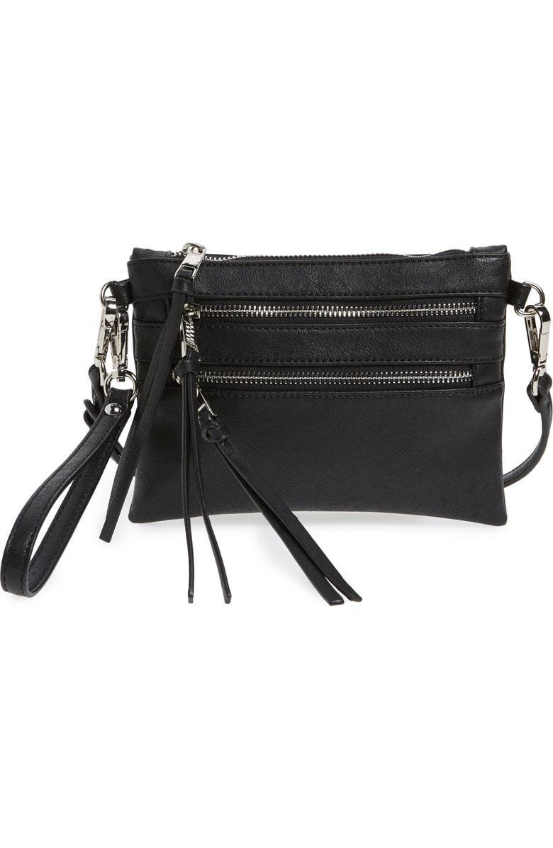 Sole Society 'Camilla' Faux Leather Clutch, Main, color,