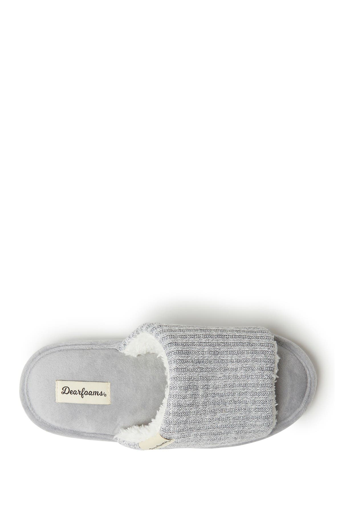 DEARFOAMS Lane Knit Slide Slipper, Alternate, color, 