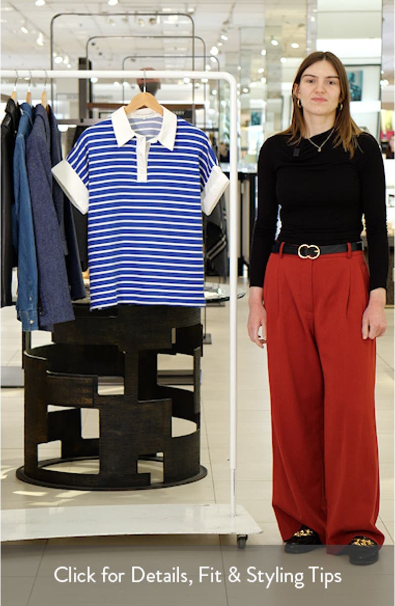 Stripe Polo Top, sales video thumbnail