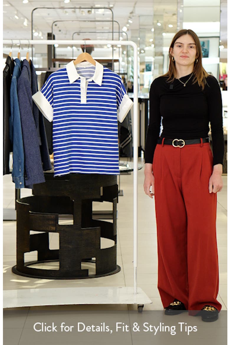 Stripe Polo Top video