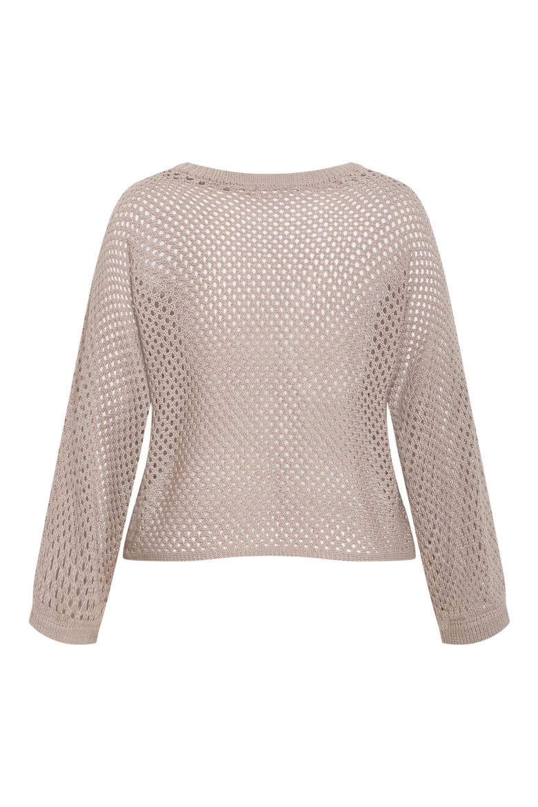 Open Stitch Sweater, Alternate, color, STONE