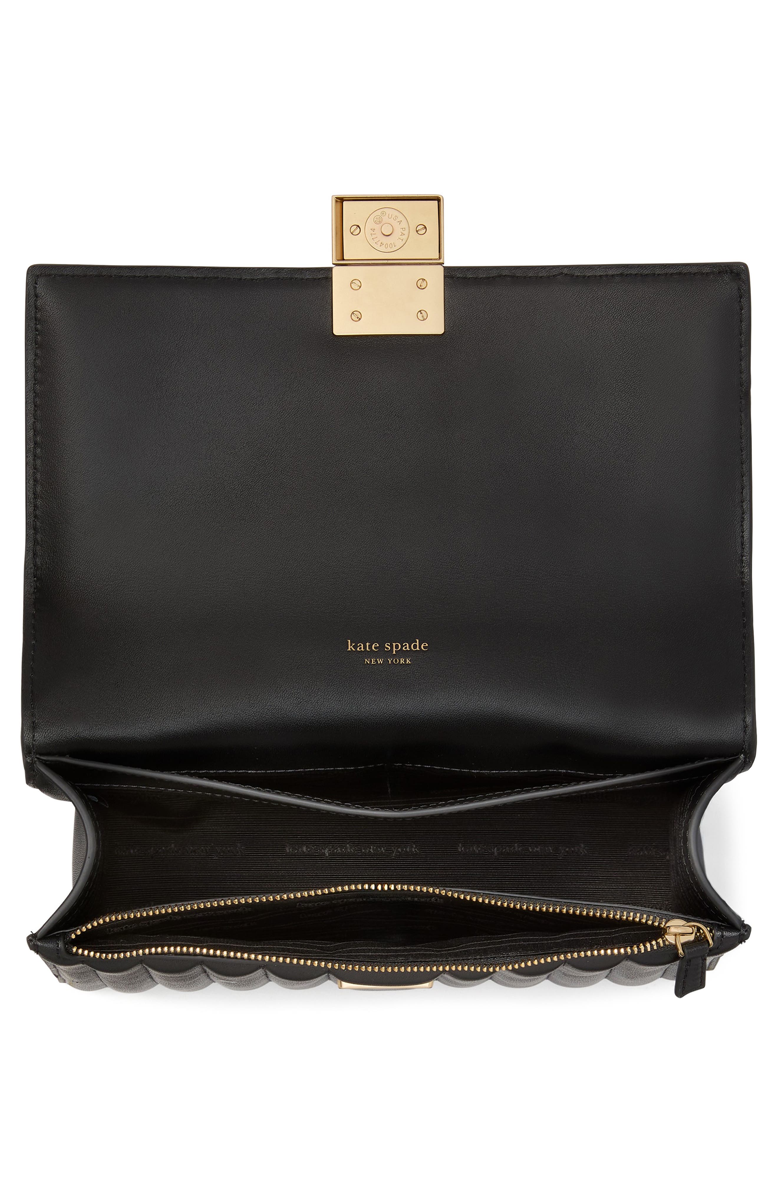 Kate Spade New York deco quilted leather convertible crossbody bag, Alternate, color, 