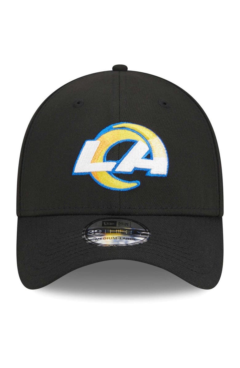 New Era Men's New Era Black Los Angeles Rams  Main 39THIRTY Flex Hat, Alternate, color, 
