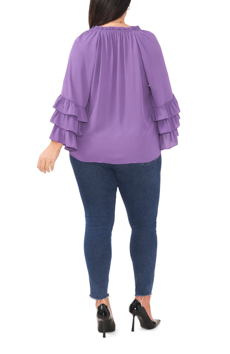 Vince Camuto Ruffle Sleeve Blouse, Alternate, color, 