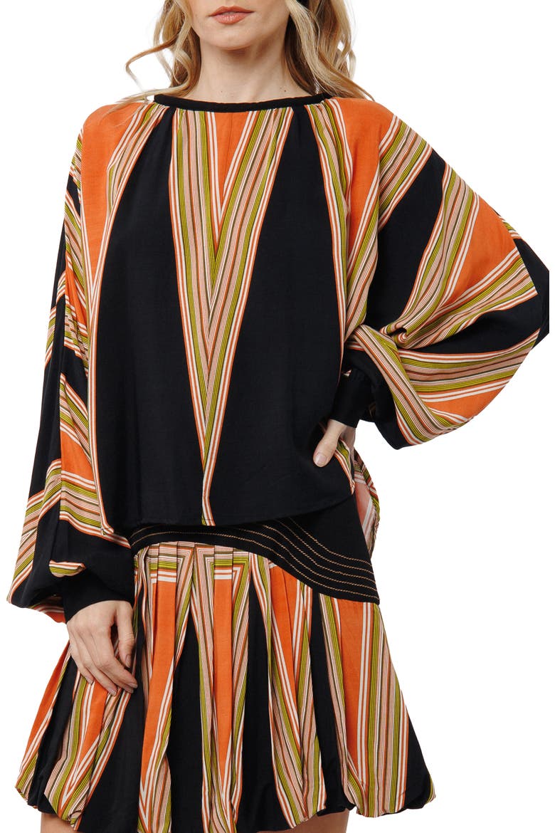 Karoline Print Top, Alternate, color, BLACK MULTI