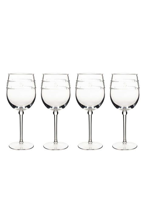 Isabella Set of 4 Acrylic Wine Glasses