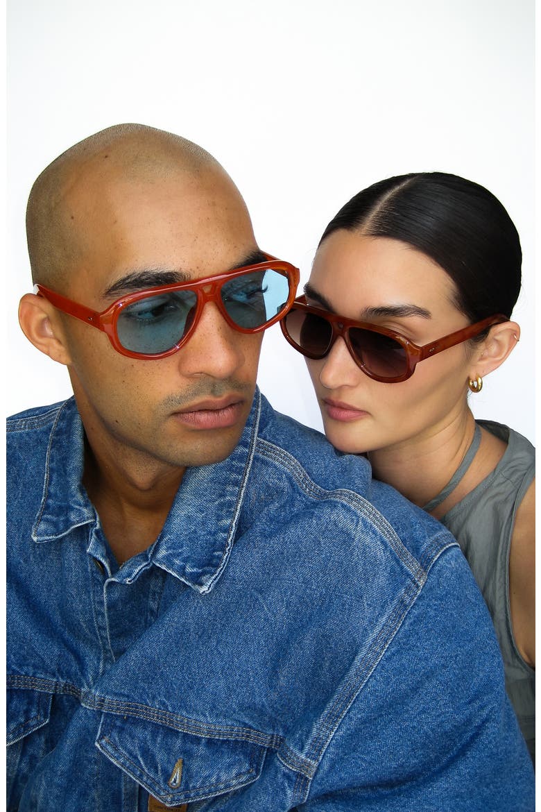 Ryder Sunglasses, Alternate, color, Ochre