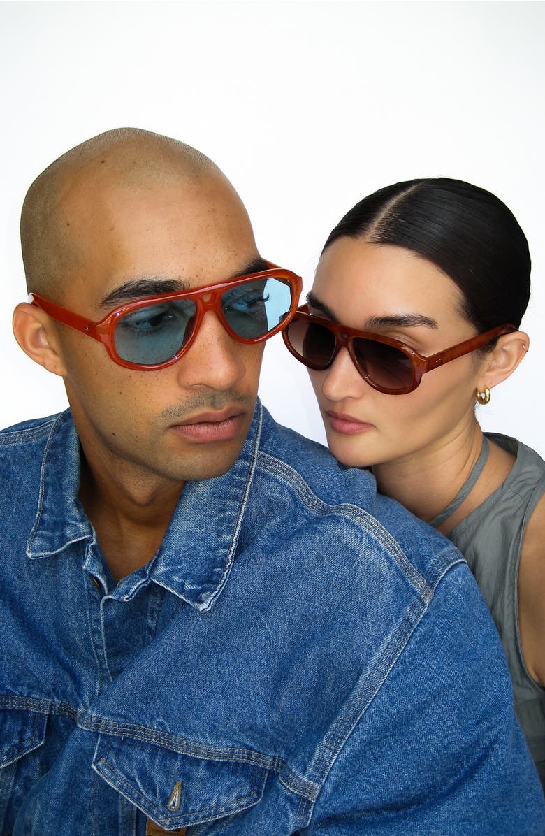 Reality Eyewear Ryder Sunglasses, Alternate, color, Ochre