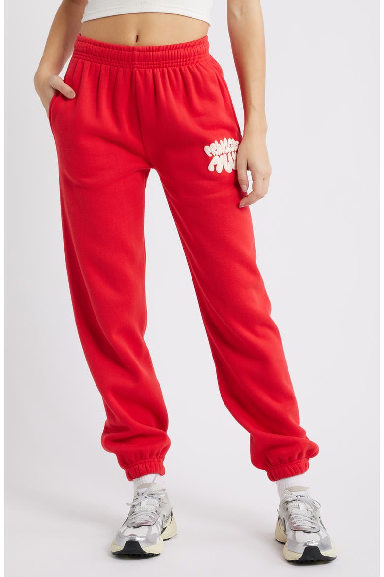 Logo Jogger Sweatpants, Main, color, RED
