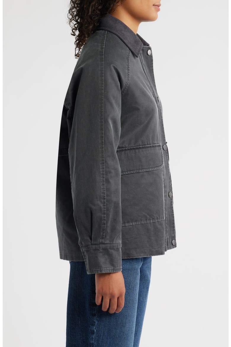 Missy Cotton Blend Barn Jacket, Alternate, color, GUNMETAL