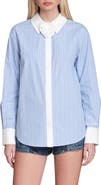 Avec Les Filles Rose Stripe Shirt