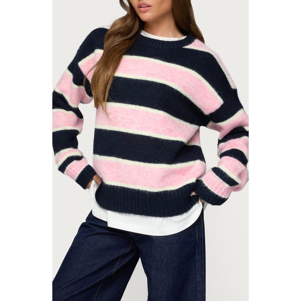 Edikted Conrad Stripe Sweater In Multi