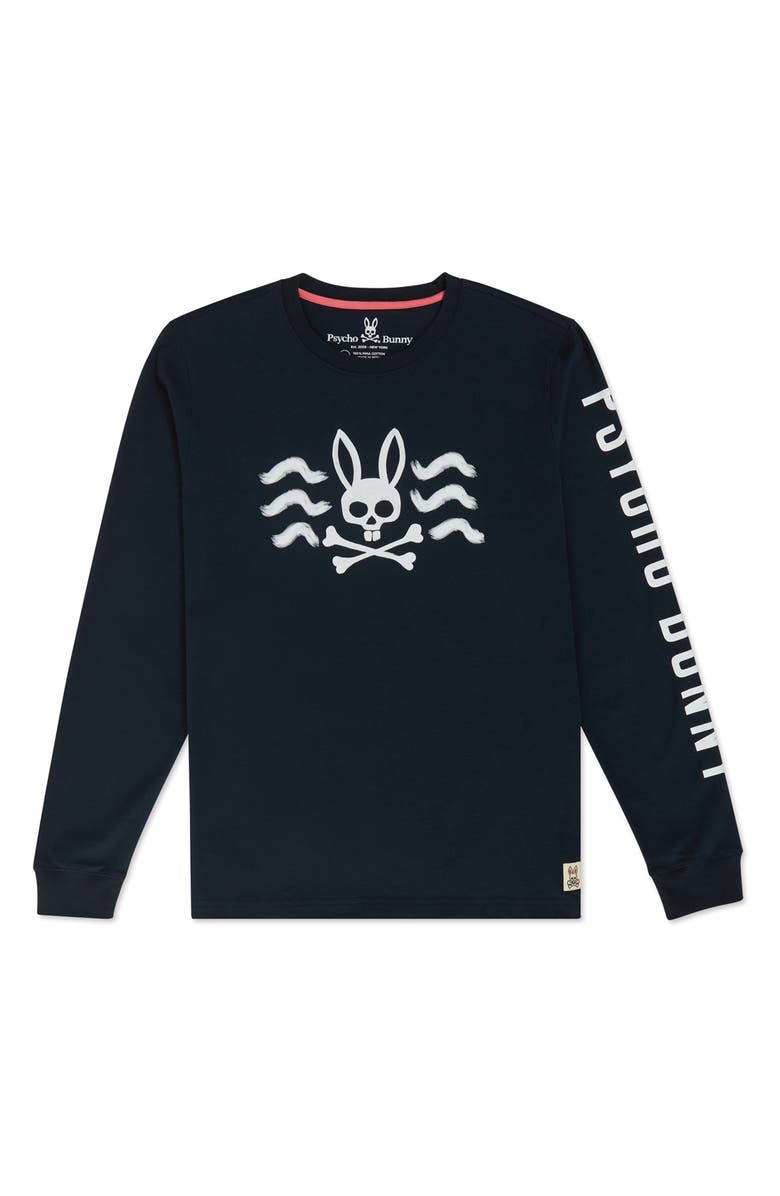 Psycho Bunny Men's Filcham Long Sleeve Graphic Tee, Main, color,