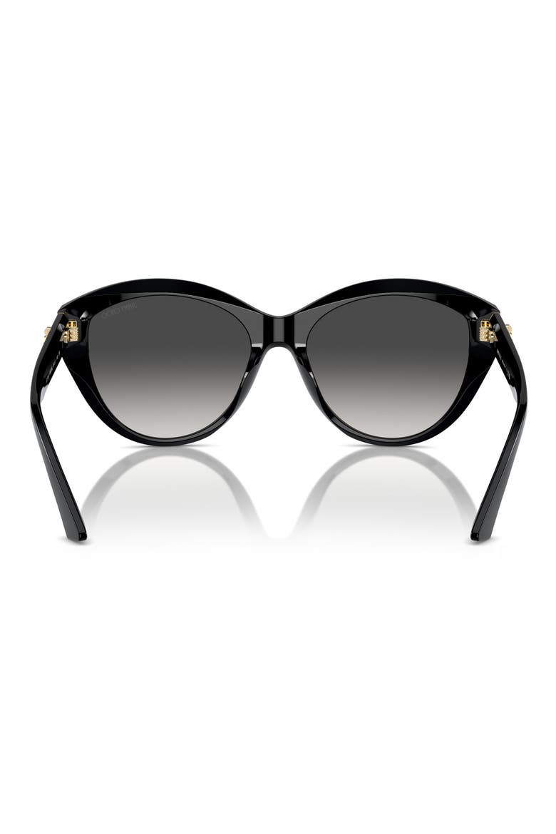 55mm Gradient Phantos Sunglasses, Alternate, color, BLACK / GRADIENT GREY