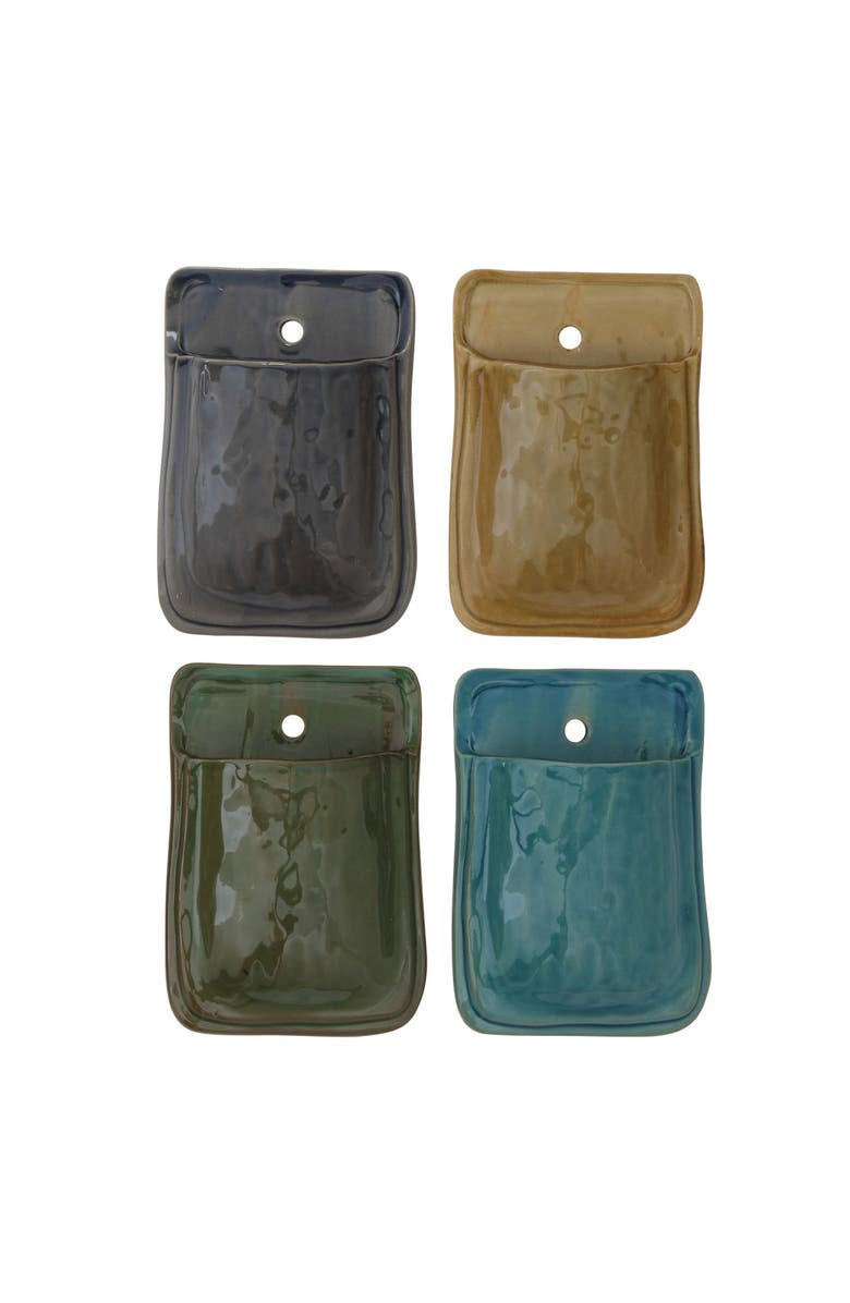 Storied Home Wall Pocket Planters, Main, color, 