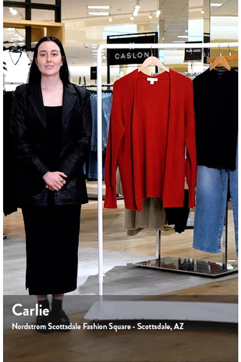 Rib Bishop Sleeve Cardigan video