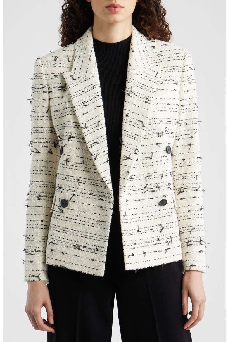 Jaleto Tweed Jacket, Main, color, WHITE MULTI