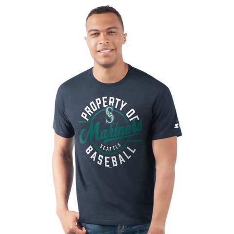 Men's Starter  Navy Seattle Mariners Prime Time Property Of T-Shirt