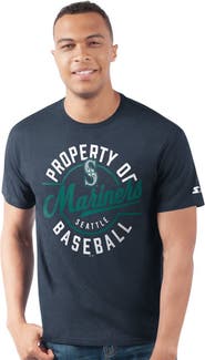 STARTER Men's Starter  Navy Seattle Mariners Prime Time Property Of T-Shirt