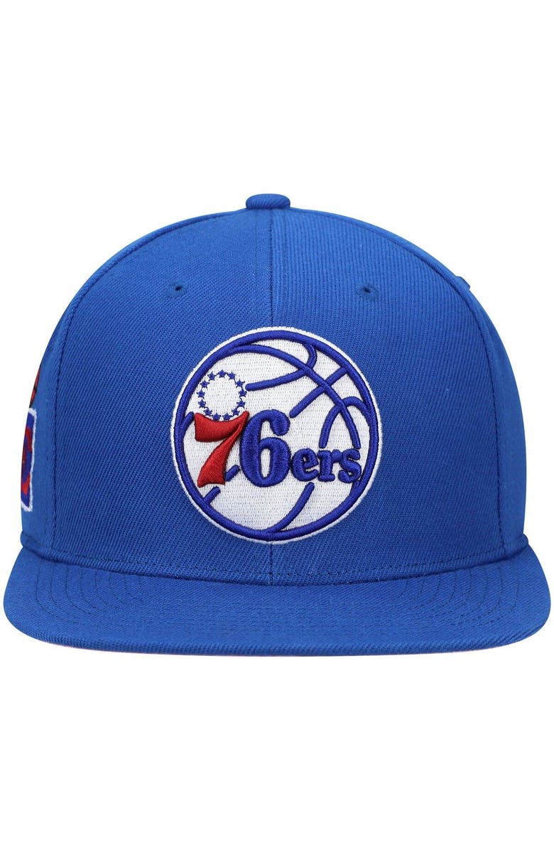 Mitchell & Ness Men's Mitchell & Ness Royal Philadelphia 76ers Hardwood Classics All Love Snapback Hat, Alternate, color, 