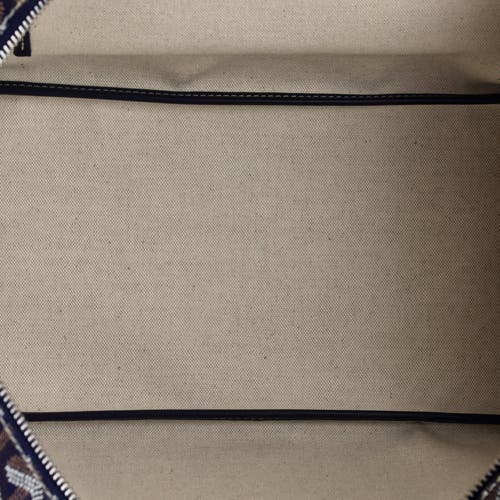 Pre-owned Goyard Goyard Artois Tote Coated Canvas Mm In Blue