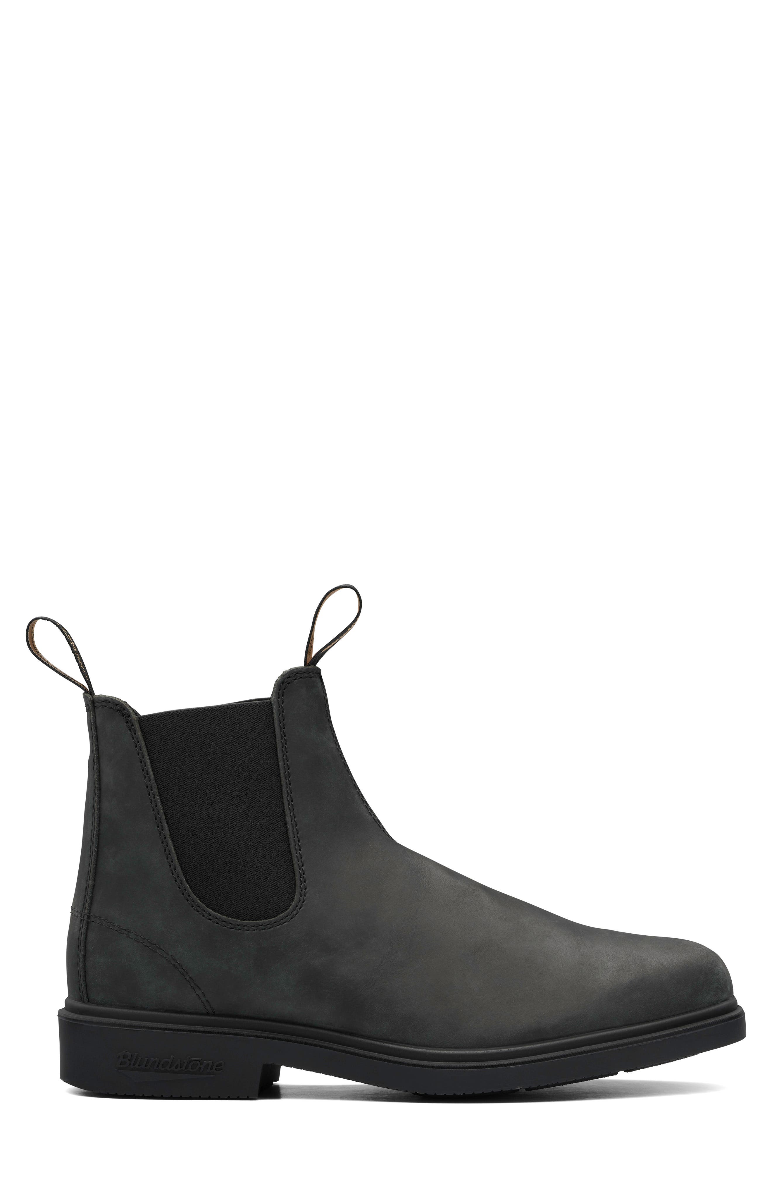 Blundstone Footwear Gender Inclusive Chelsea Boot, Alternate, color, Rustic Black Leatherdnu