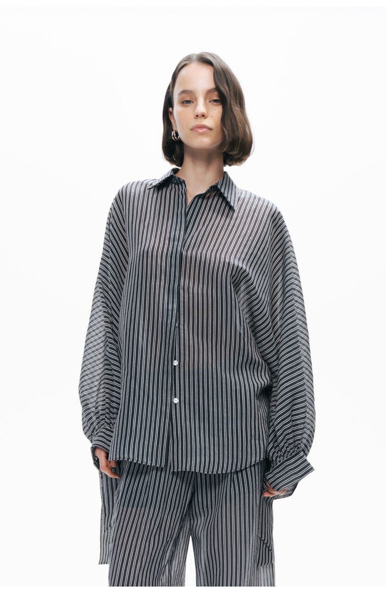 Nocturne Shirt with Tie Sleeve Detail, Main, color, 