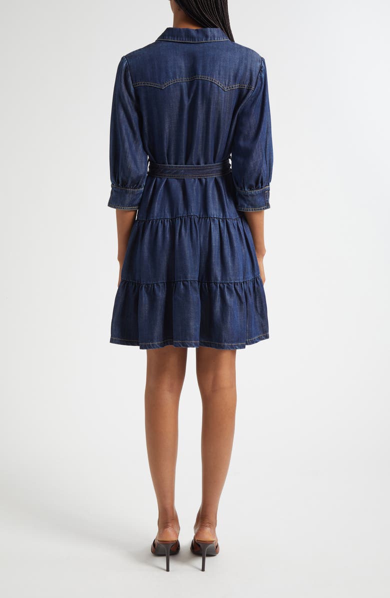 Cinq à Sept Ophelia Denim Shirtdress, Alternate, color, Mer