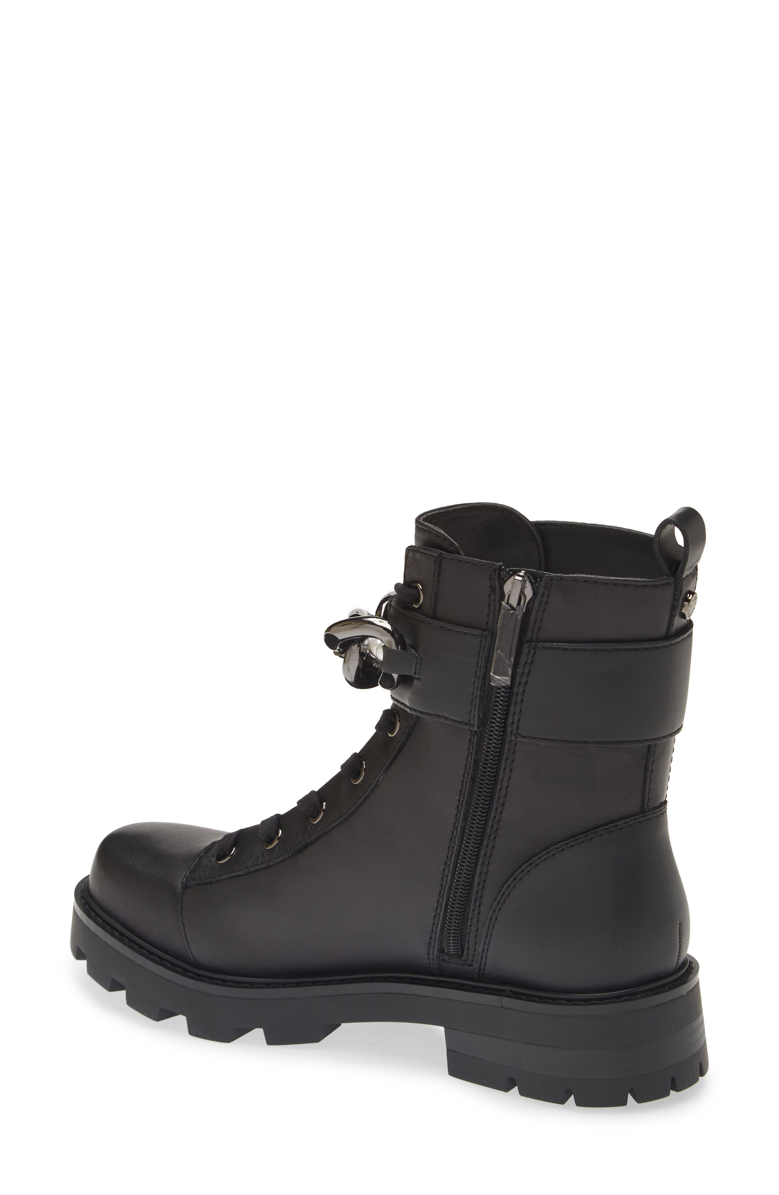 KARL LAGERFELD PARIS Maxi Chain Lug Sole Boot, Alternate, color, 