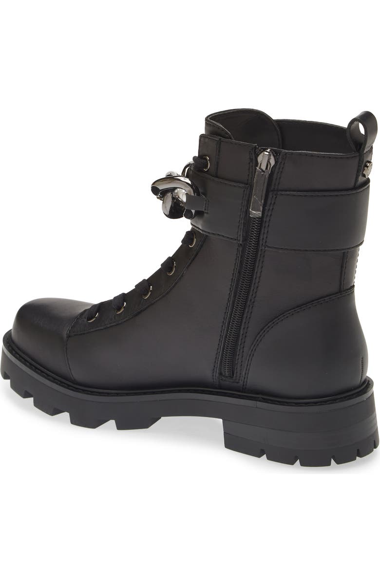 KARL LAGERFELD PARIS Maxi Chain Lug Sole Boot, Alternate, color,