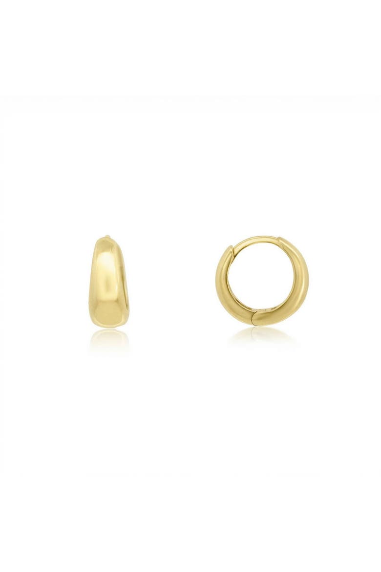 Mini Classic Huggie Hoop Earrings, Main, color, Gold Plated Sterling Silver