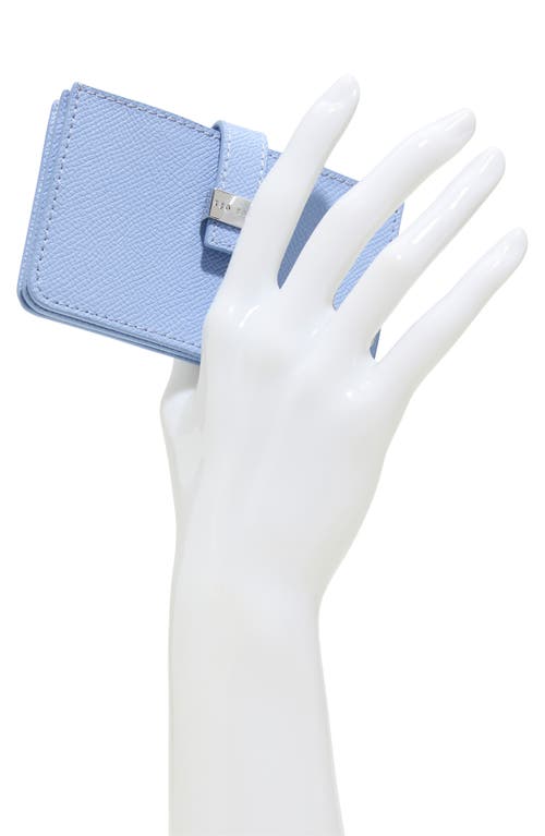 Ted Baker Riann Leather Card Case In Light Blue