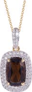 Kahn High Jewelry Smoky Quartz Necklace with Diamonds