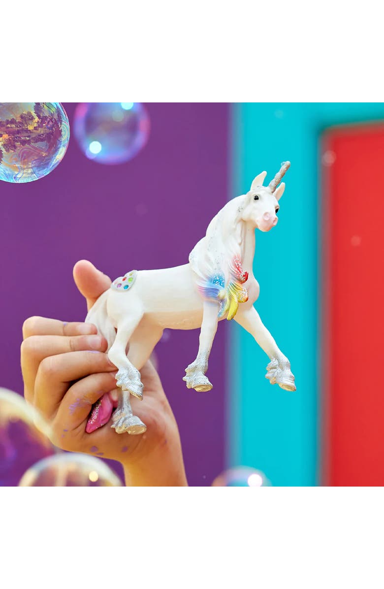 Schleich Bayala Rainbow Love Unicorn Stallion Toy Figure, Alternate, color, Multicolored
